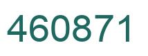 Number 460871 green image