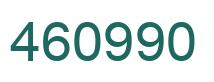 Número 460990 imagen verde