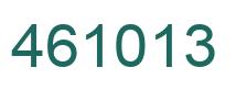 Number 461013 green image