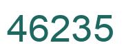 Número 46235 imagen verde
