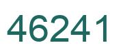 Número 46241 imagen verde