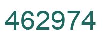 Number 462974 green image
