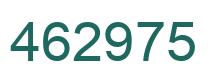 Number 462975 green image