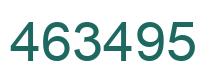 Número 463495 imagen verde