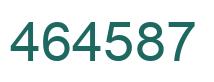 Número 464587 imagen verde