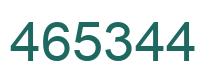 Number 465344 green image