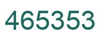 Número 465353 imagen verde