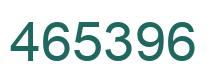 Number 465396 green image