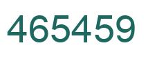 Number 465459 green image