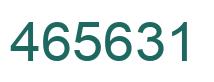Number 465631 green image