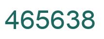 Number 465638 green image