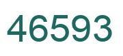 Number 46593 green image