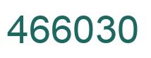 Number 466030 green image