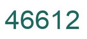 Number 46612 green image