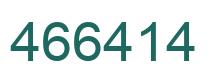 Number 466414 green image