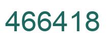 Number 466418 green image