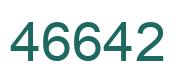 Número 46642 imagen verde