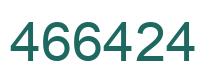 Number 466424 green image
