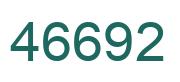 Número 46692 imagen verde