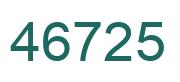 Número 46725 imagen verde