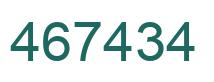 Number 467434 green image