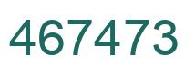 Number 467473 green image