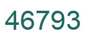 Número 46793 imagen verde