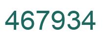 Number 467934 green image