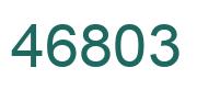 Número 46803 imagen verde