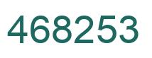 Número 468253 imagen verde