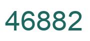 Number 46882 green image