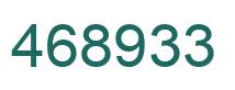 Number 468933 green image