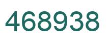 Number 468938 green image