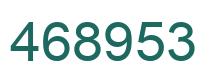 Number 468953 green image