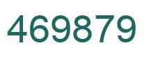 Number 469879 green image
