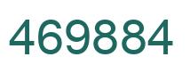 Number 469884 green image