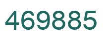 Number 469885 green image