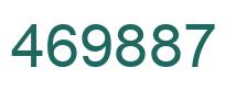Number 469887 green image