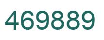 Number 469889 green image