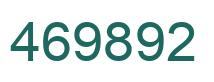 Number 469892 green image