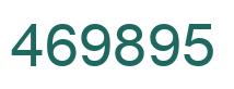 Number 469895 green image