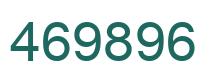 Number 469896 green image