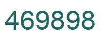 Number 469898 green image
