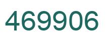 Number 469906 green image