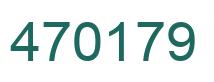 Number 470179 green image
