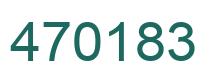 Number 470183 green image