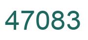 Number 47083 green image