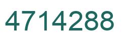 Number 4714288 green image