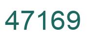 Número 47169 imagen verde
