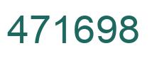 Number 471698 green image
